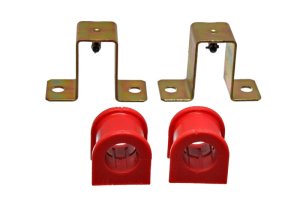 Ford Mustang Sway Bar Bushing Set - Front - Energy Suspension - 30mm, Greaseable, Reuse Outer Bracket - Red - `94-`04 Ford Mustang Sway Bar Bushing Set - Front - Energy Suspension - 30mm, Greaseable, Reuse Outer Bracket - Red - `94-`04